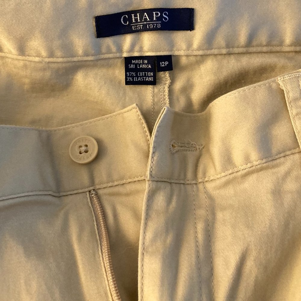 Women's size 12P, Chaps Khaki Pants